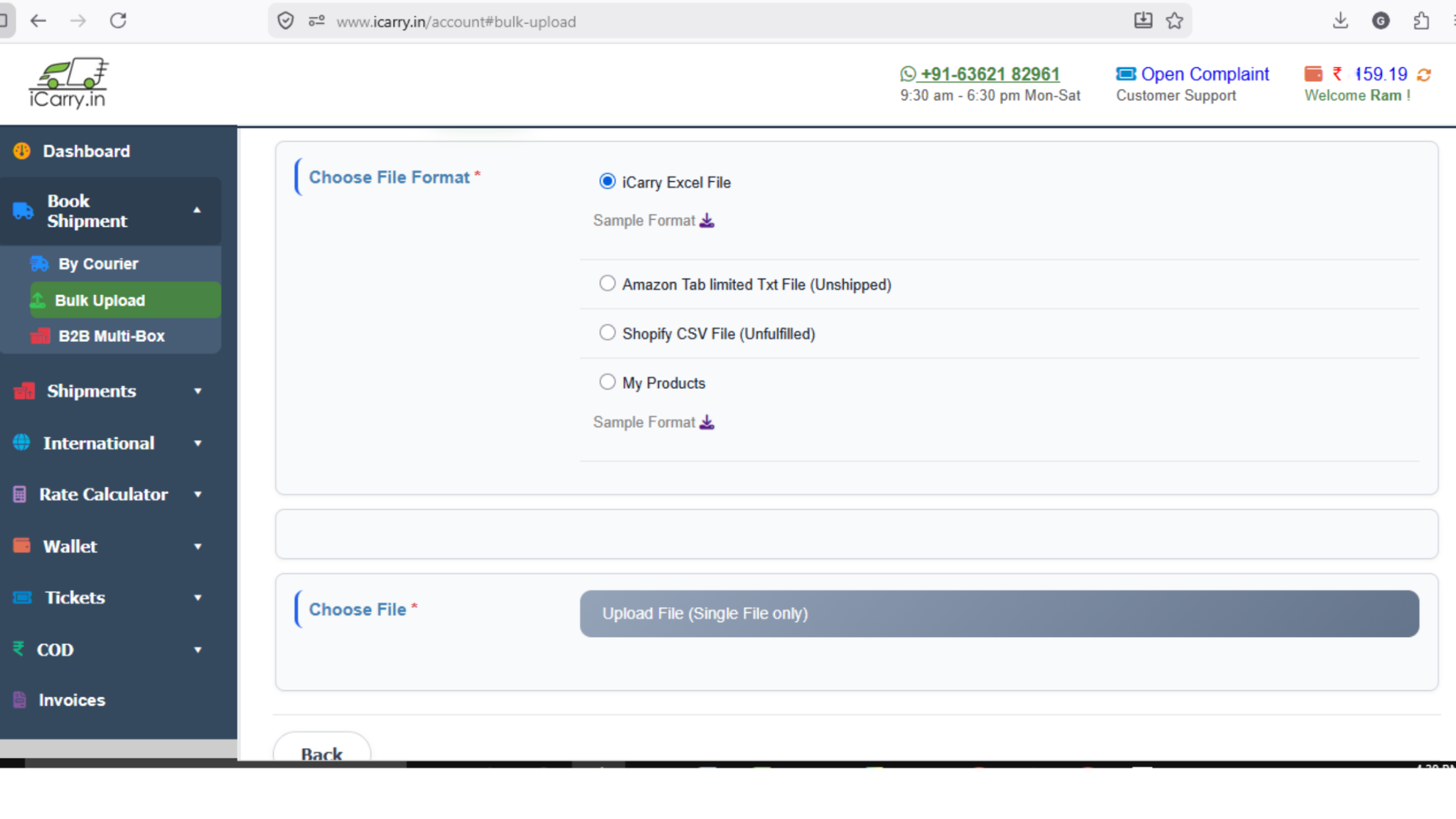 Amazon MFN dispatch routine using iCarry for SLA compliance