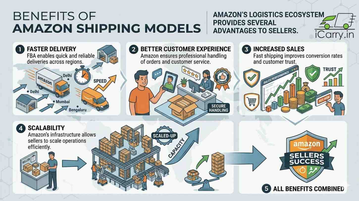 Benefits of Amazon FBA Easy Ship and Self Ship fulfillment models
