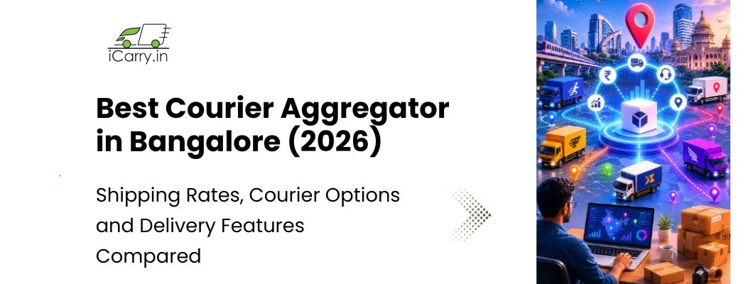 best courier aggregators in bangalore showing multi courier network real time tracking and ecommerce logistics dashboard for online sellers in 2026