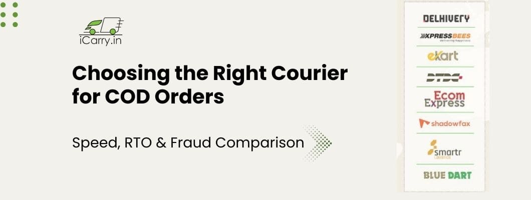 Choosing the right courier for COD orders - Speed, RTO and fraud comparison
