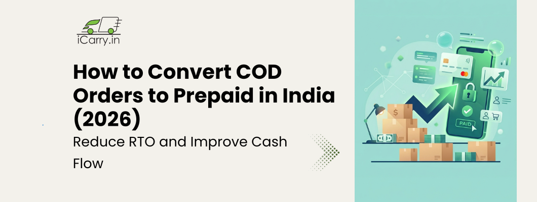 COD to prepaid conversion in ecommerce India showing how businesses reduce RTO by shifting cash on delivery orders to prepaid payments