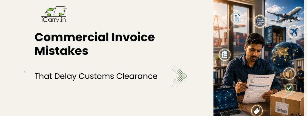 Commercial invoice explained, customs clearance, export documentation, international shipping, customs compliance, Indian exporters