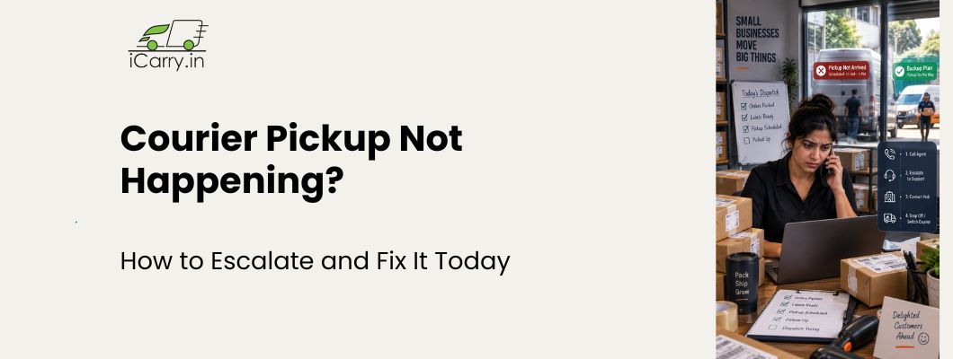 Courier pickup not happening? Learn how to escalate missed pickups and get shipments moving today