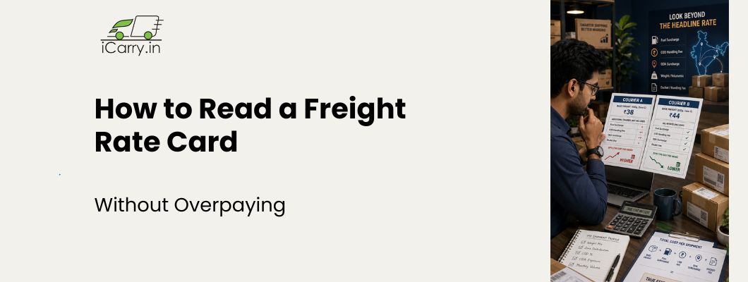 How to read a freight rate card and avoid overpaying on shipping costs