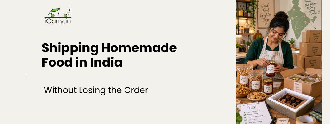 Shipping homemade food in India safely with proper packaging, labeling, and delivery practices to prevent damage and order loss