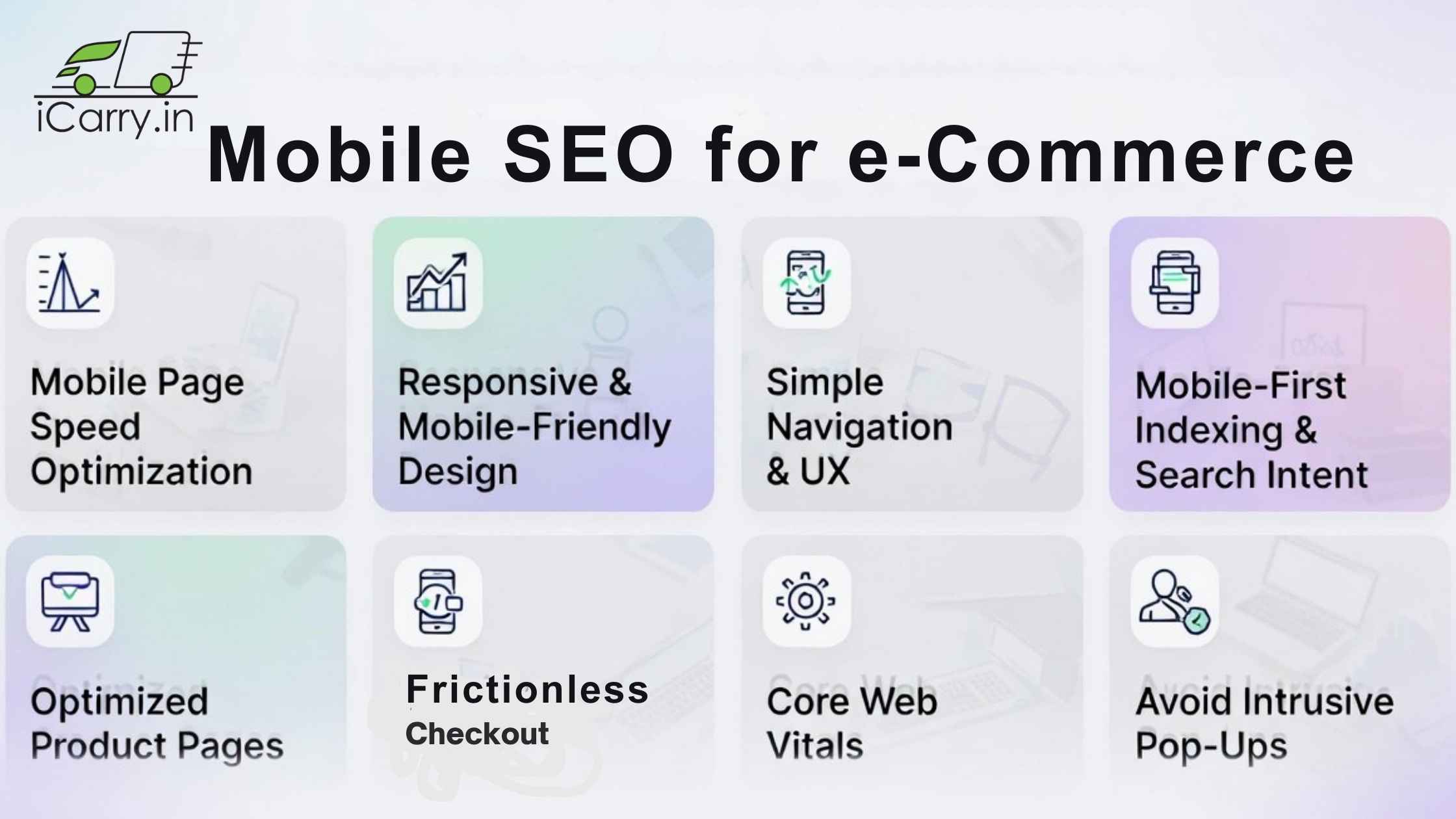 Mobile UX best practices for eCommerce - responsive design, simple navigation and frictionless checkout