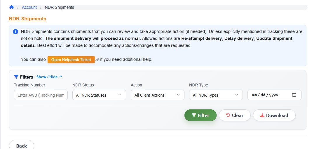 iCarry® NDR Panel Shipments View