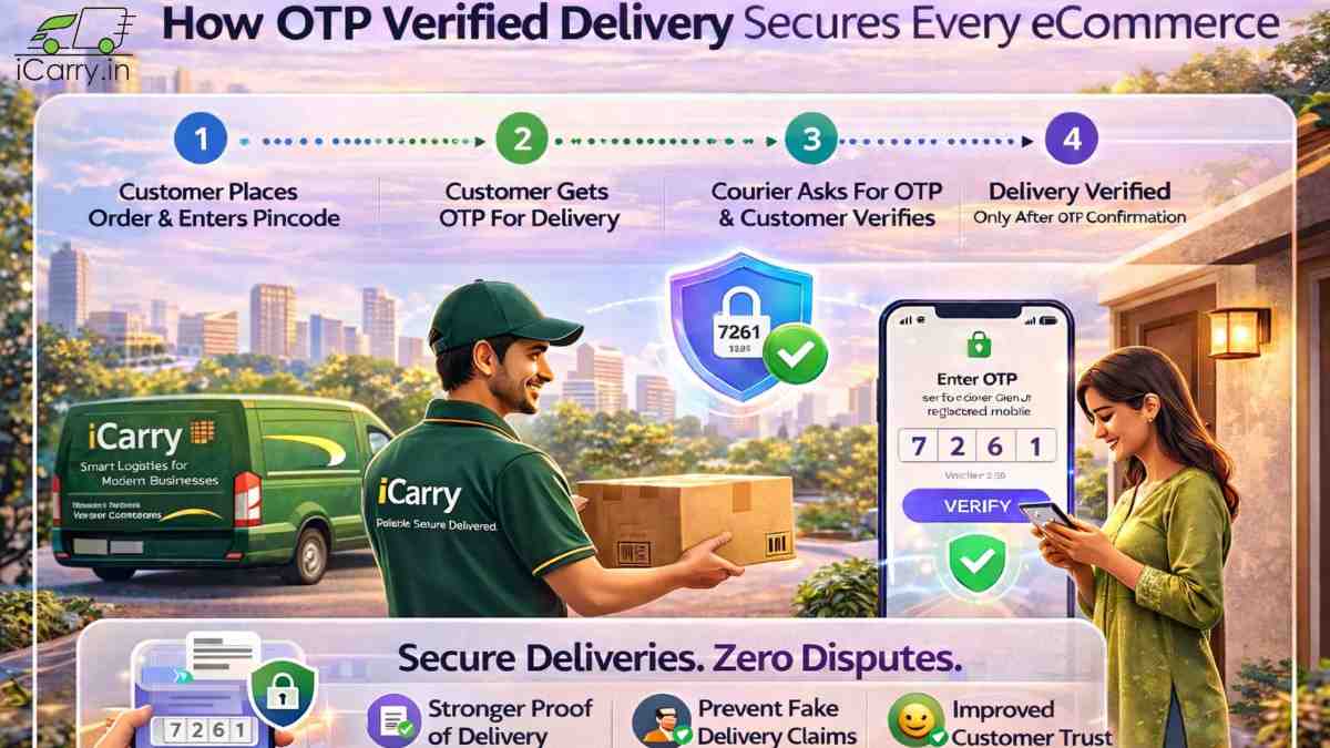 OTP delivery verification workflow showing customer confirmation process