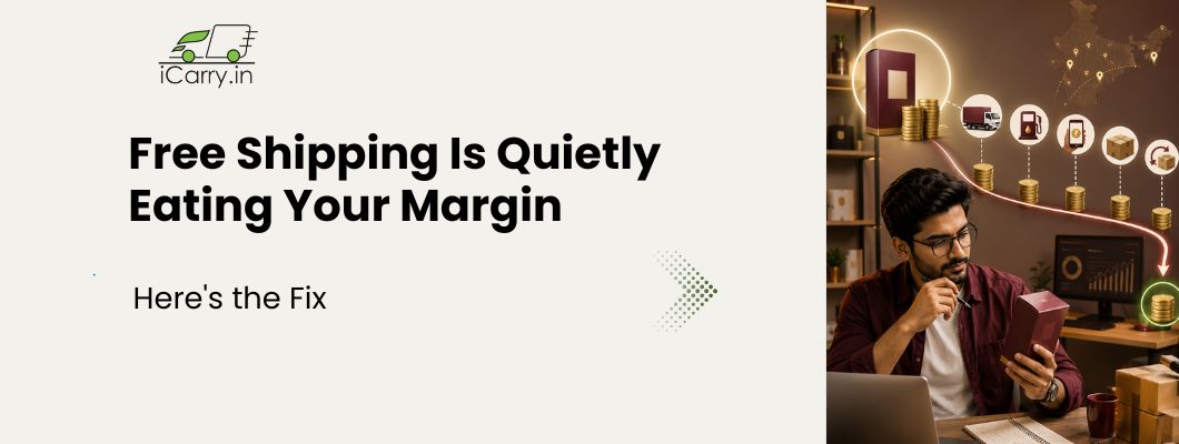 iCarry.in free shipping costs, ecommerce shipping margins, shipping cost reduction, profit margin impact, and strategies to reduce shipping expenses