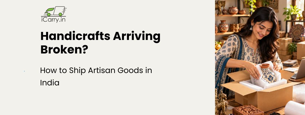 How to ship artisan goods and handicrafts in India safely, with protective packaging to prevent breakage during transit.