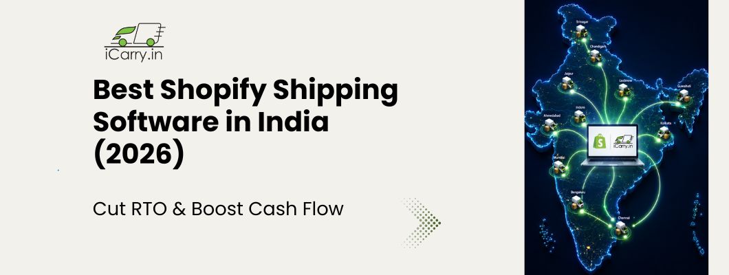Best Shopify Shipping Software in India 2026 - iCarry platform dashboard for automated order fulfillment