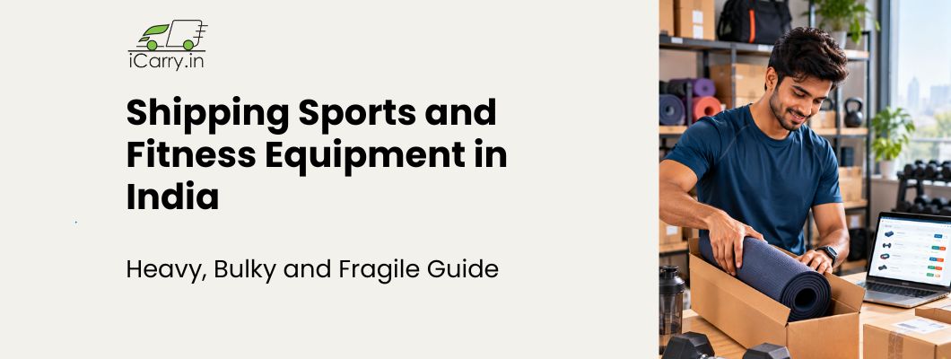 Shipping sports and fitness equipment in India, covering heavy, bulky and fragile products with safe packaging and reliable courier delivery.